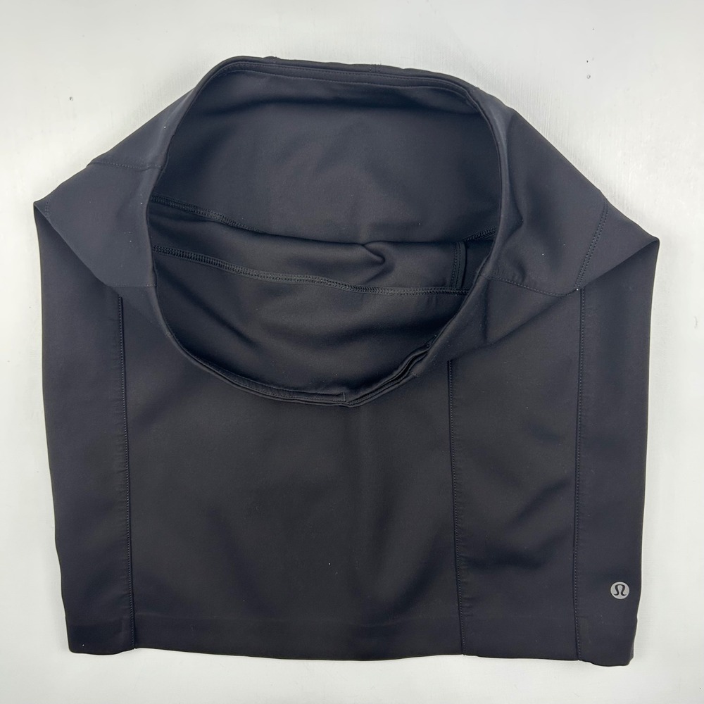 Lululemon Athletica Black Athletic Mini Skirt Size 8 Zipper Pocket Activewear - Picture 2 of 7